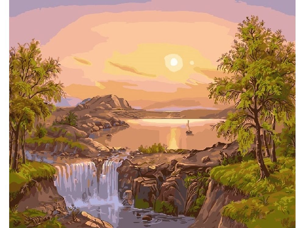 

Картина по номерам Paintboy Речная заводь, 40x50, Речная заводь