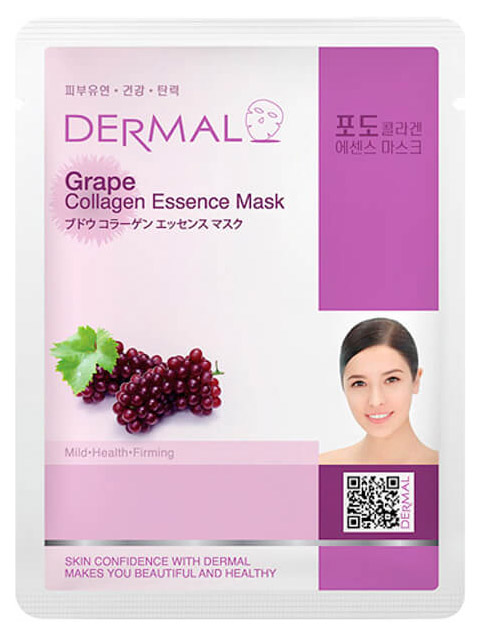 фото Маска для лица dermal grape collagen essence mask 23 мл