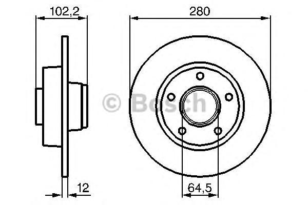 фото Тормозной диск bosch 0986479144