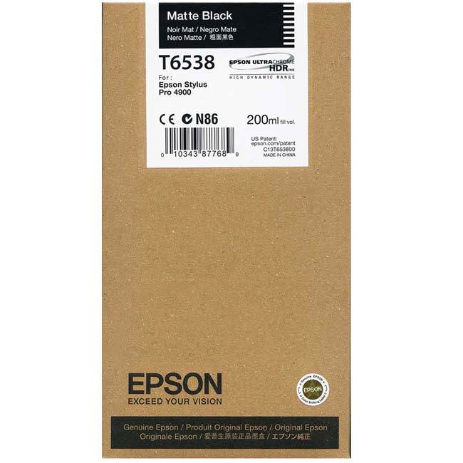 

Картридж для струйного принтера Epson T6538 (C13T653800) матовый черный, оригинал, C13T653800