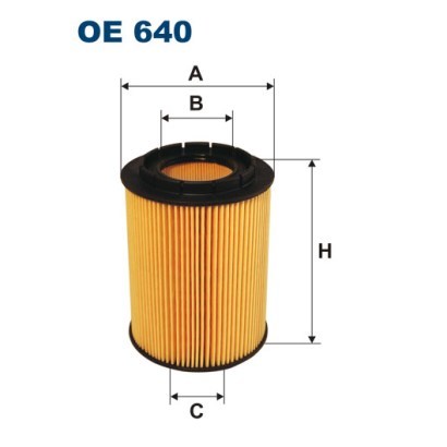 фото Фильтр масляный filtron oe640