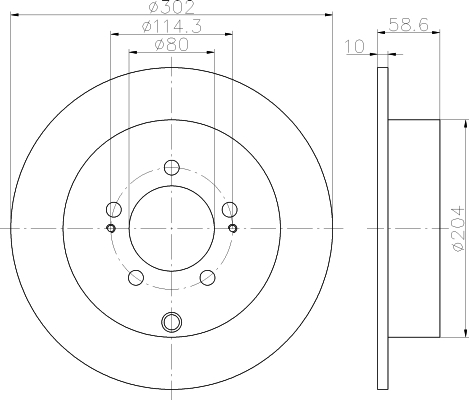 

Тормозной диск HELLA PAGID 8DD355119061