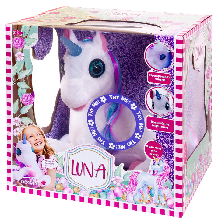 фото Игрушка единорог luna bd2003ru-m30 со световыми и звуковыми эффектами dimian