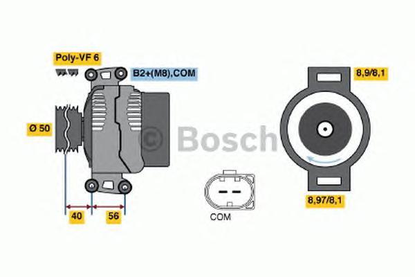 

Генератор BOSCH 0986047670
