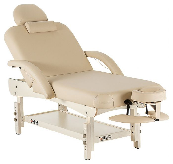 фото Массажный стол стационарный us medica olimp beige