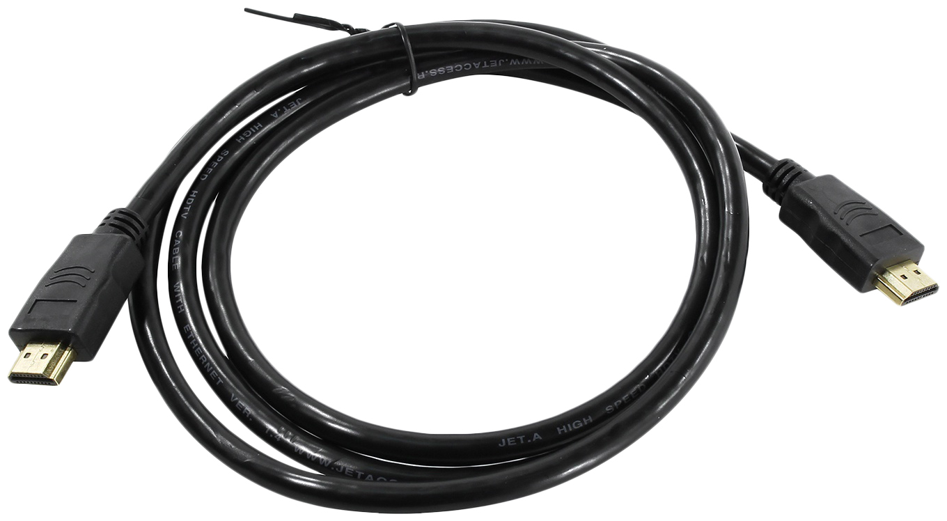 Кабель Jet.A HDMI - HDMI, 1,5м Black (JA-HD8)