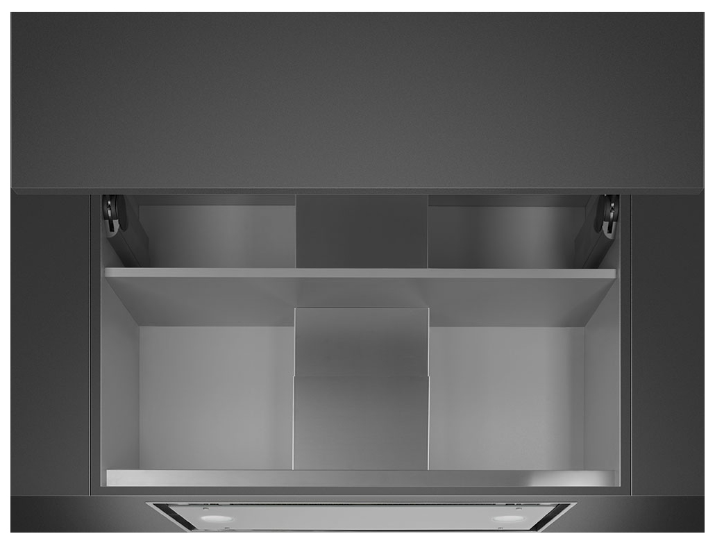 

Вытяжка встраиваемая Smeg KSGT74B 1М серебристый, KSGT74B