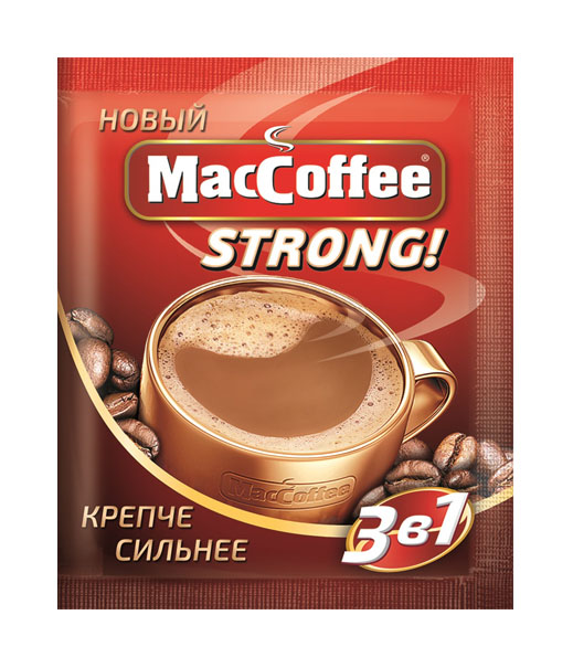 

Кофейный напиток MacCoffe strong 3в1 растворимый крепкий 16 г 5 штук