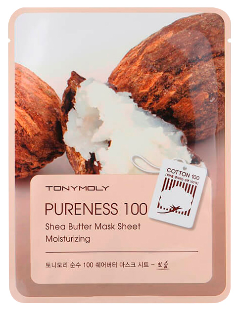 Маска для лица TONY MOLY Pureness 100 тканевая, с маслом ши 21 мл