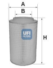 фото Фильтр воздушный двигателя ufi 27.625.00