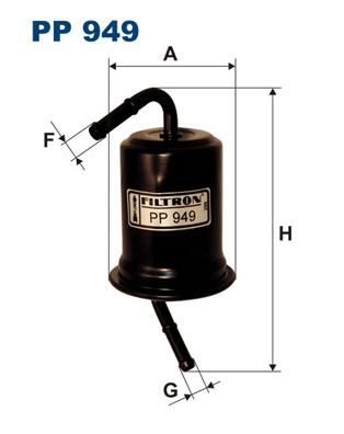 фото Фильтр топливный filtron pp949