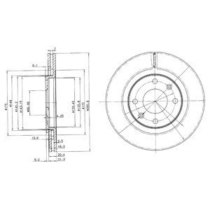 

Тормозной диск DELPHI BG2387