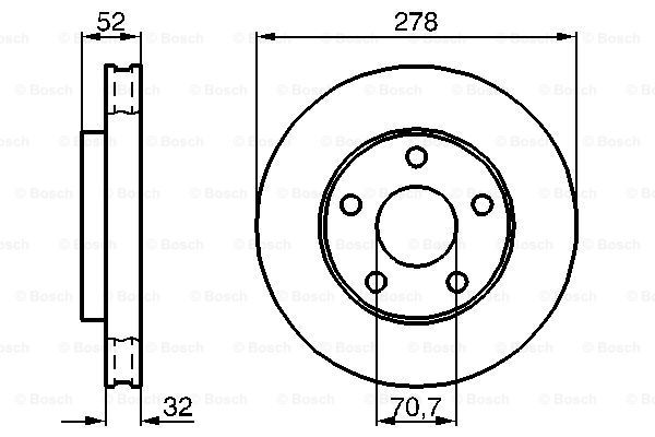 фото Тормозной диск bosch 0986478486