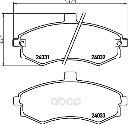 

Комплект тормозных колодок Hella 8DB355010481