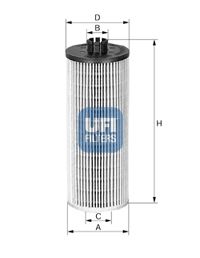 фото Фильтр масляный ufi 25.036.00