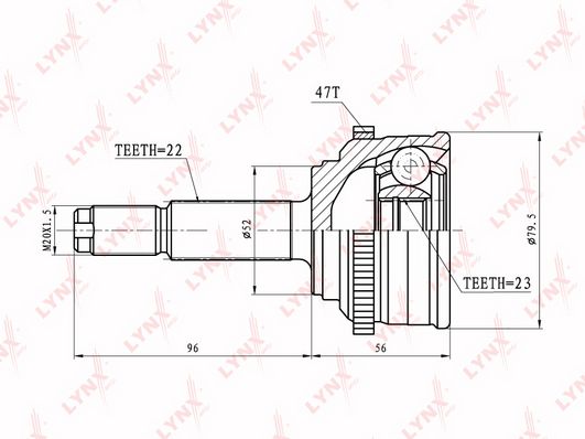 

Шрус LYNXauto CO-1826A