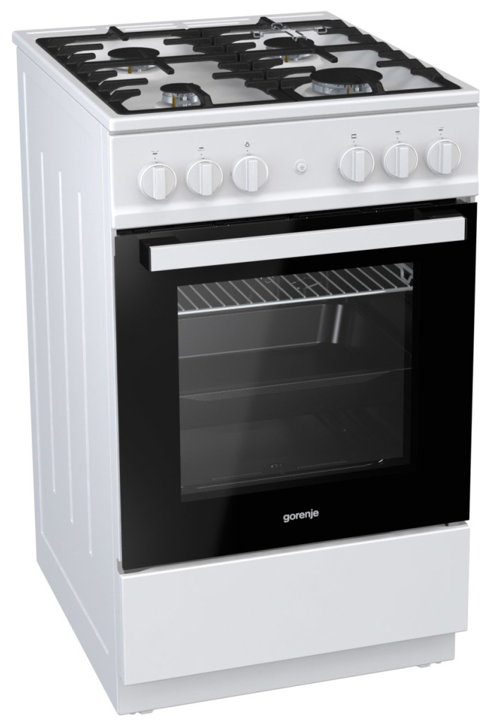 Газовая плита Gorenje G5112WF-B белый газовая плита hyundai rgg213 white