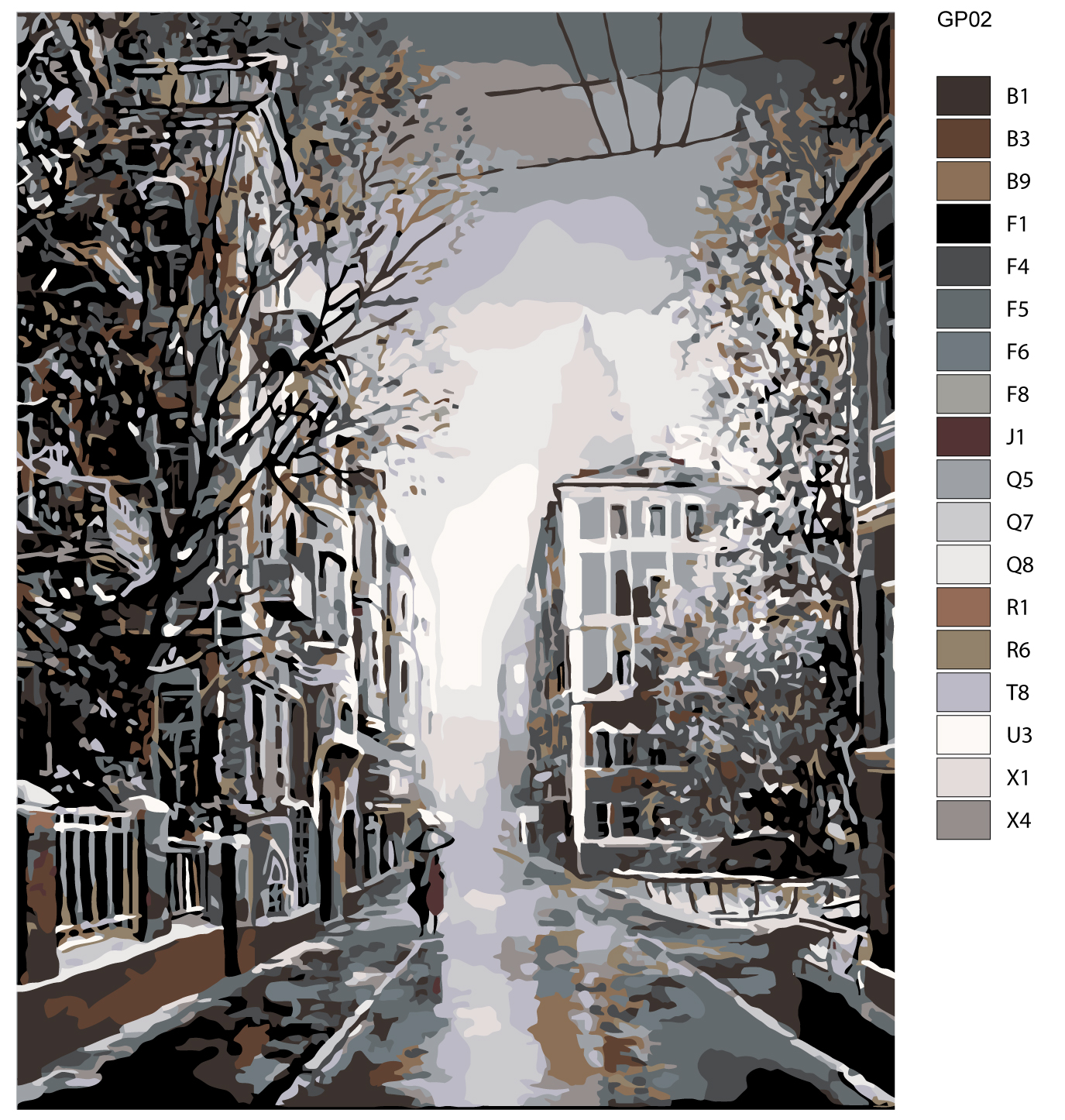 

Картина по номерам, 40 x 50, GP02, GP02