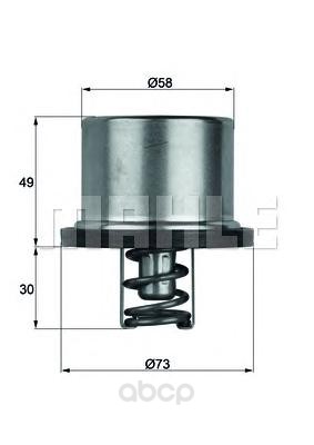 фото Термостат mahle thd182 mahle/knecht