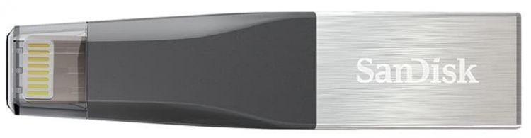 

Флешка SanDisk iXpand Mini 64ГБ Silver/Grey (SDIX40N-064G-GN6NN), iXpand Mini