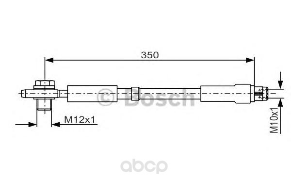 

Шланг тормозной системы BOSCH 1987481091 задний