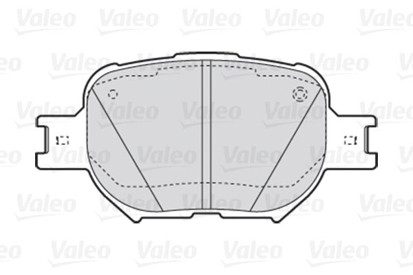 

Комплект тормозных дисковых колодок Valeo 301827