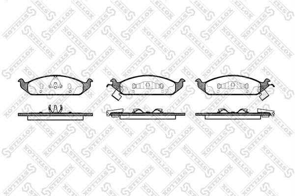 

Тормозные колодки Stellox дисковые 581002BSX