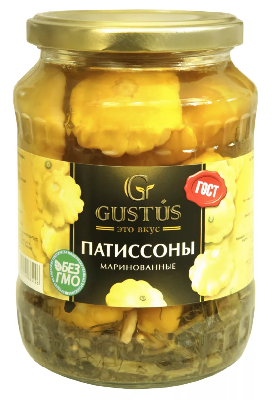 

Патиссоны Gustus маринованные 680 г