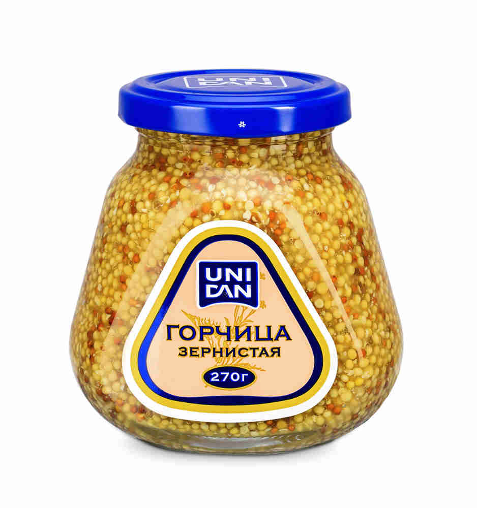 Горчица  Uni Dan зернистая 270 г