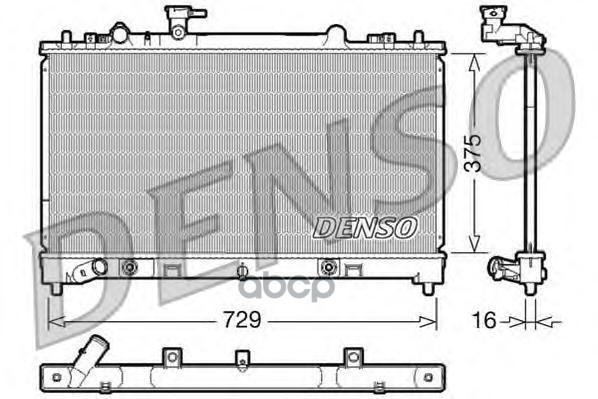

Радиатор системы охлаждения DENSO DRM44022