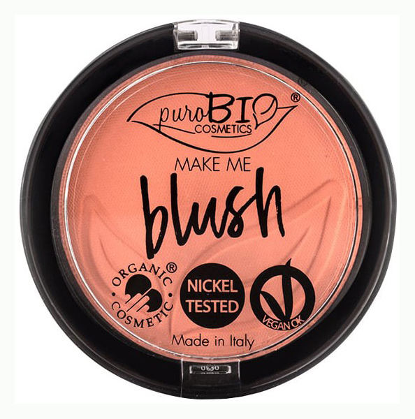 Румяна PuroBio Make me blush 02 Коралловый 5,2 г румяна purobio blush refill 06 вишня