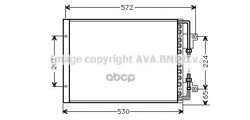 

Радиатор кондиционера AVA QUALITY COOLING FT5155