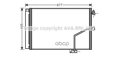 фото Радиатор кондиционера ava quality cooling msa5450