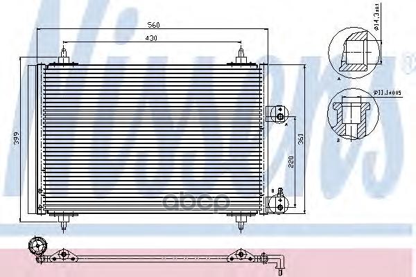 фото Радиатор кондиционера nissens 94560
