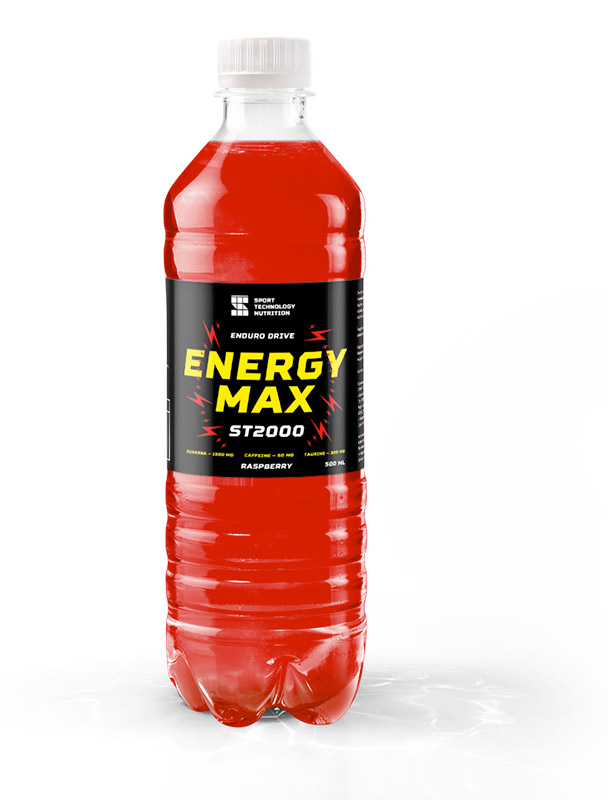 

Энергетик НПО СТ Energy Max ST 2000, 500 мл, малина, Energy Max ST 2000