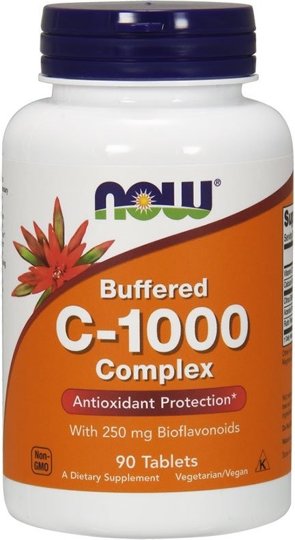 Купить C-100 Comp, Витамин C NOW C-1000 Comp таблетки 90 шт., США
