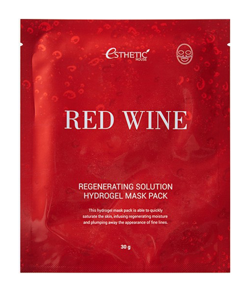 Маска для лица Esthetic House Red Wine Regenerating Solution Hydrogel Mask Pack 28 мл