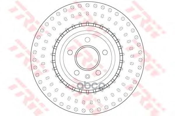 фото Тормозной диск trw/lucas для df6149s
