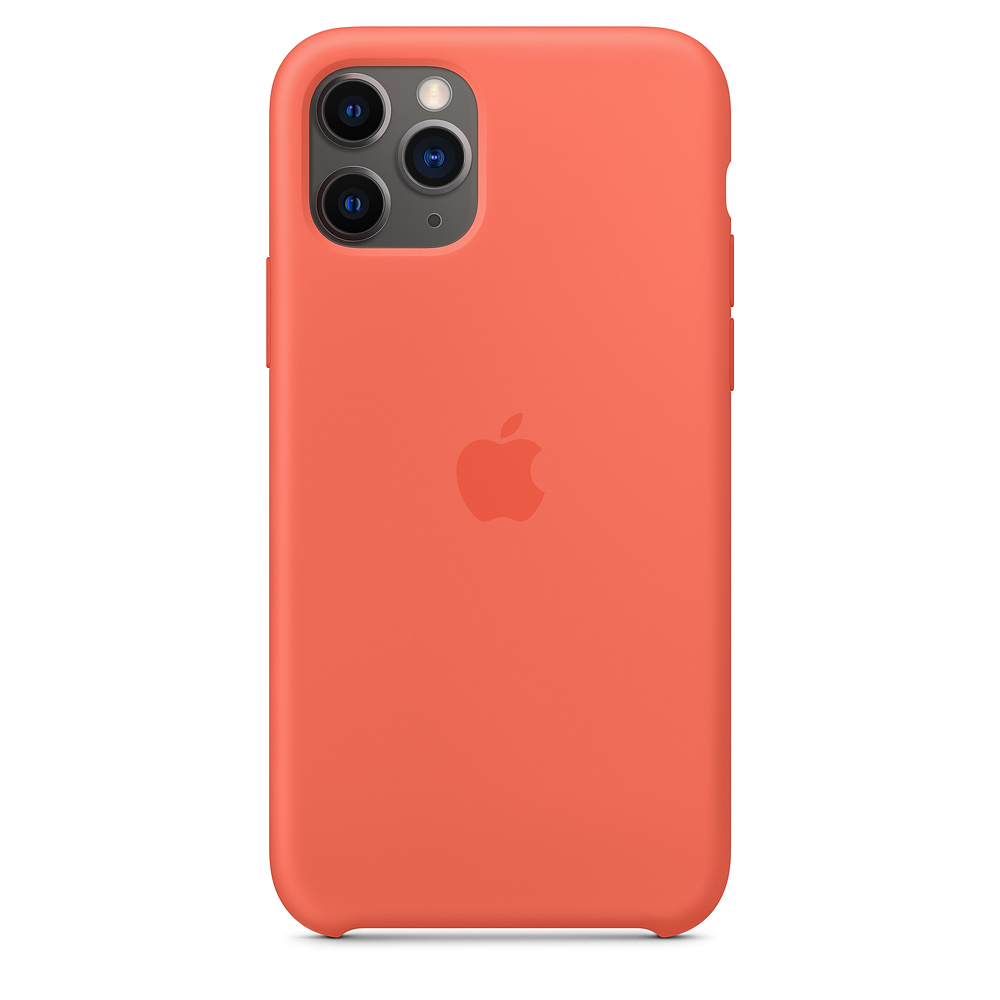 фото Чехол apple для iphone 11 pro silicone case - clementine (orange)