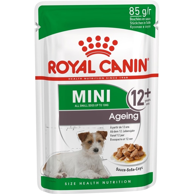 фото Влажный корм для собак royal canin mini ageing 12+, для пожилых, мясо, 85г