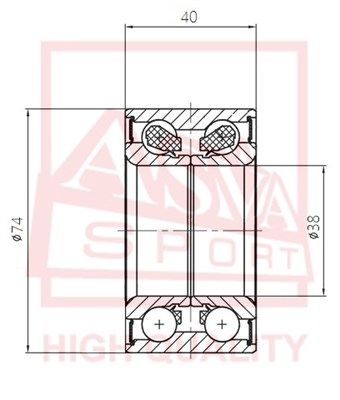 

Подшипник ASVA DAC38740040