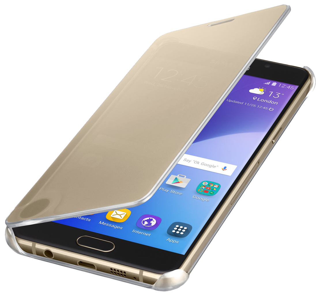 

Чехол Samsung Clear View Cover для Galaxy A5 (2016) Gold (EF-ZA510CFEGRU), Золотистый