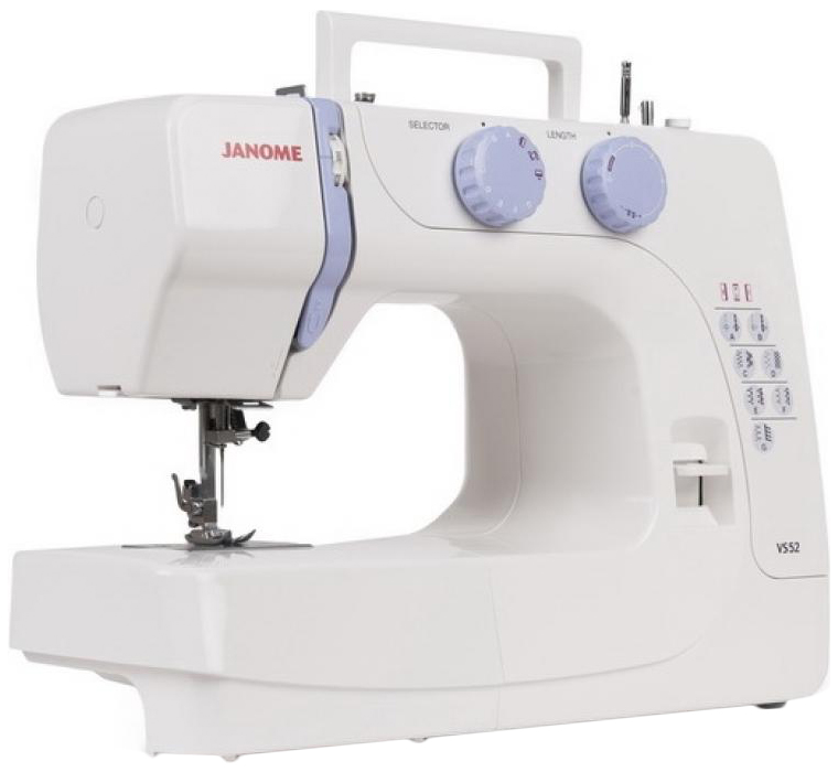 Швейная машина Janome VS 52 комплект прошитый лапки ширина 1 см поводок 120 см шлейка 23 35 см фиолетовый
