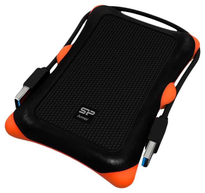 фото Внешний диск hdd silicon power armor 1tb orange/black (sp010tbphda30s3k)