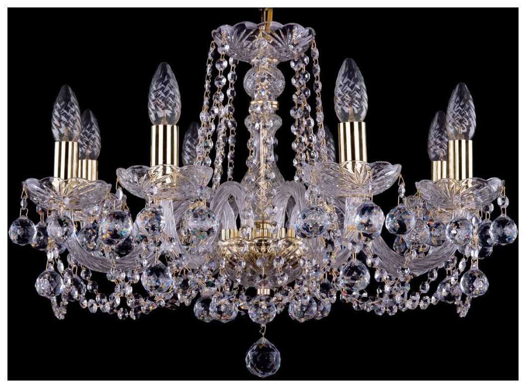

Люстра подвесная Bohemia Ivele Crystal 1402/6/160/G/Balls, ivele Crystal