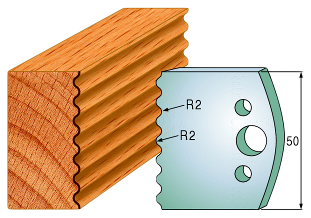 

Комплект из 2-х ножей 50x4 SP CMT 690.552, 690.552