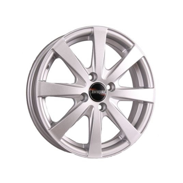 

Колесный диск Tech Line R16 6J PCD4x100 ET45 D54.1 T634-616-541-4x100-45S, Серебристый