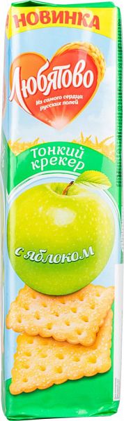 

Крекер тонкий Любятово с яблоком 155 г