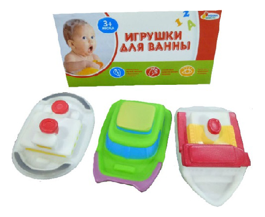 

Игрушки для ванной 3 корабля Играем вместе В1466423, 3 корабля