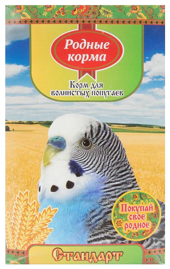 Сухой корм для волнистых попугаев Родные корма Стандарт, 500 г